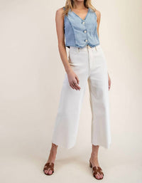 Ee:Some - V-neck Denim Vest