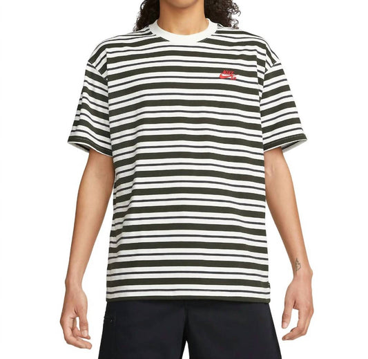 Nike - Nike SB Striped Embroidered Logo T-Shirt