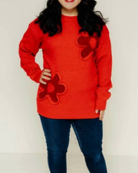 Jodifl - Camden Textured Flower Sweater