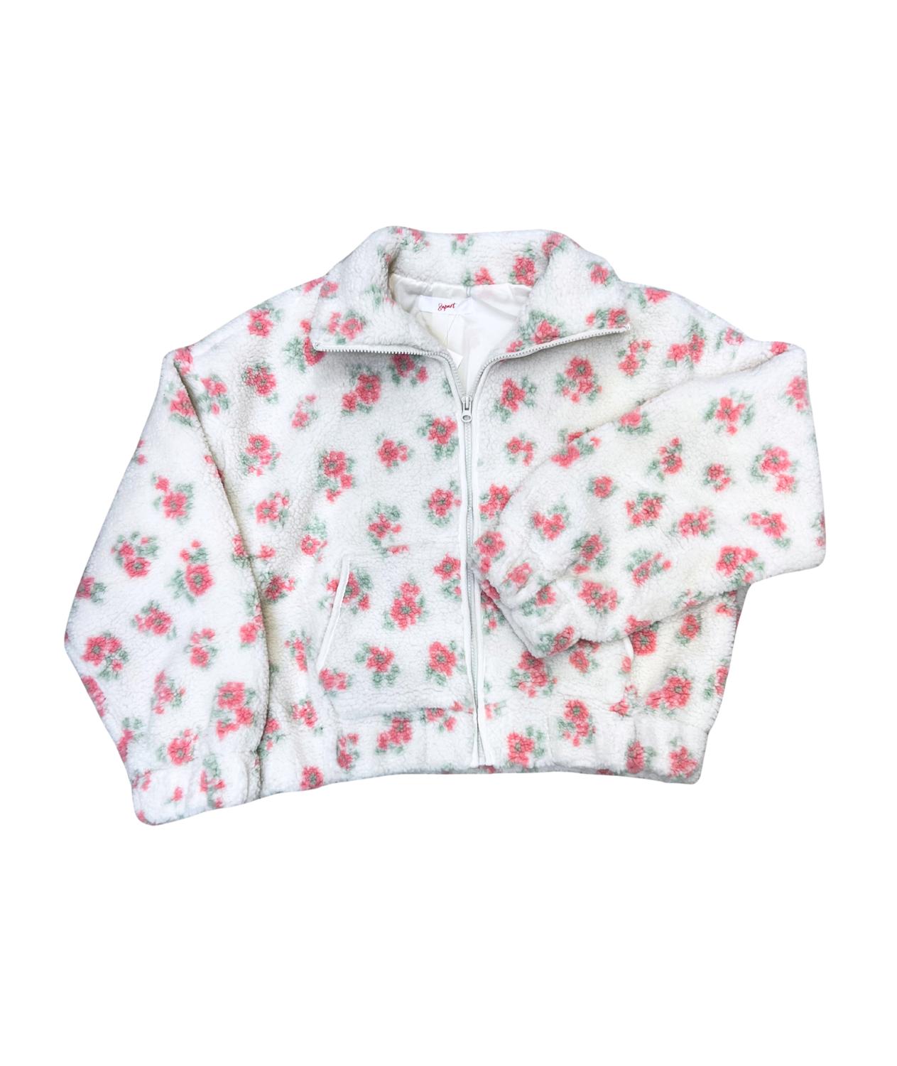 8apart Junior Women's Camille Fleece Jacket in ditsy floral - women's jacket - view 5