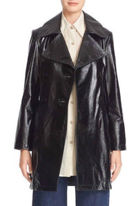 Simon Miller - Bowa Double Breasted Glossy Leather Jacket