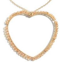 Judson & Co. - Women's Beaded Heart Pendant Necklace