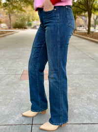 Judy Blue - Mid Rise Petite Straight Legs Tummy Control Classic Jeans