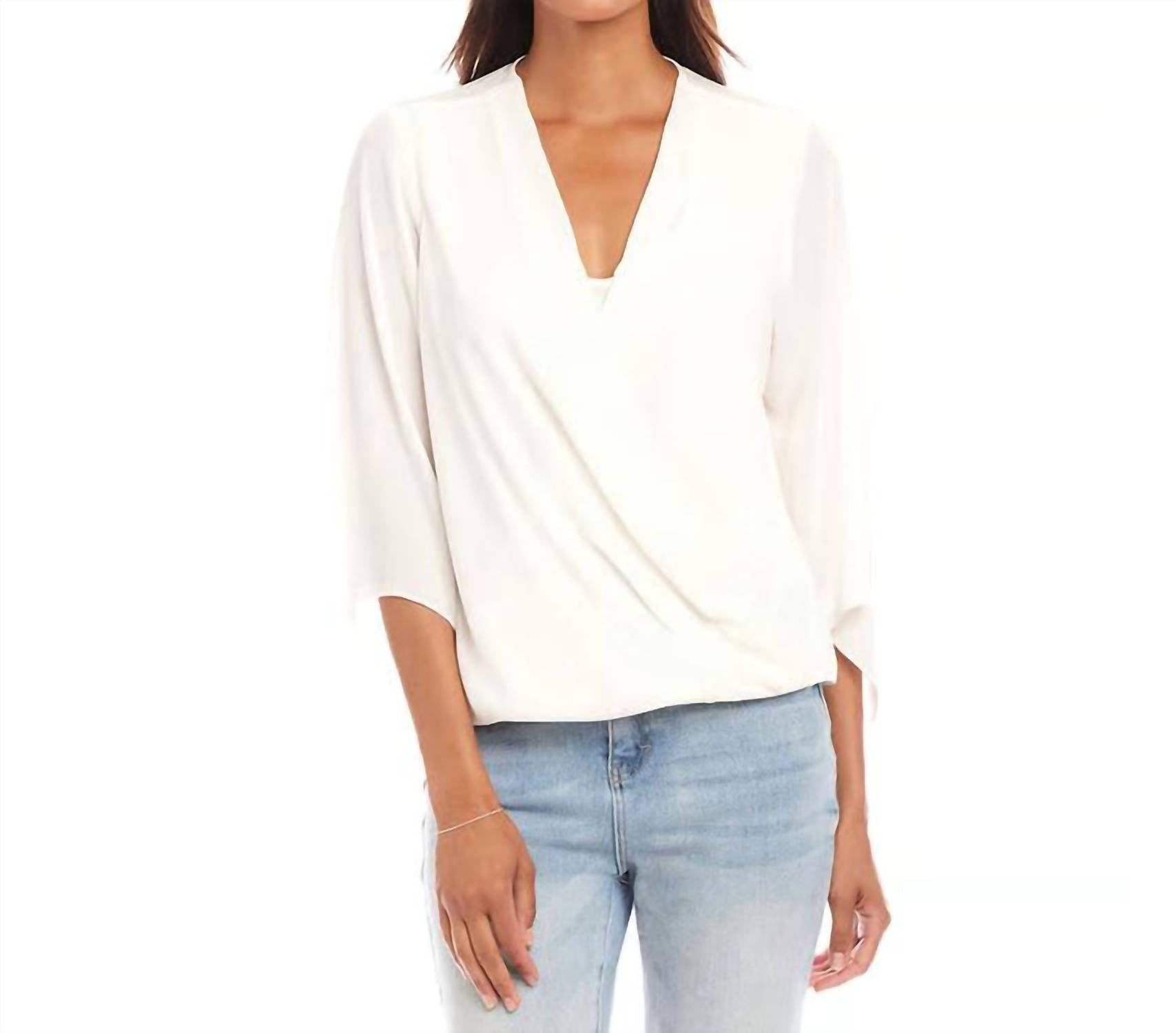 Karen Kane - Daphne Drape Front Crossover Top