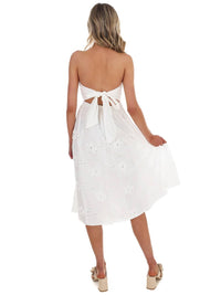 Baby Pink - Where Is The Love Strapless Midi Dress