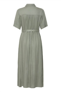 B.Young - Women's Short Sleeve Maxi Shirt Dress