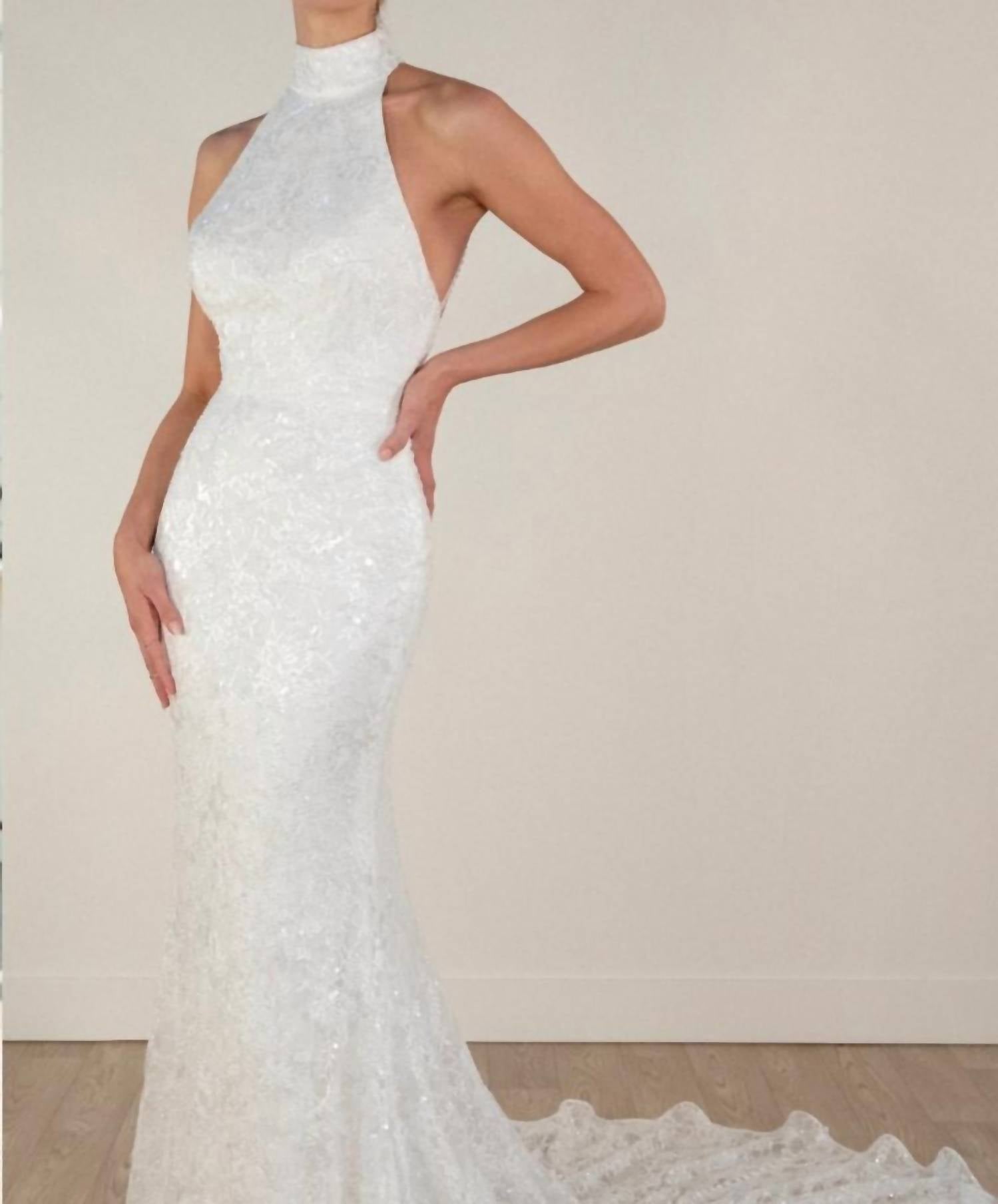 Stella York - Halterneck Column Wedding Dress