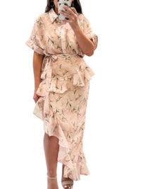 Mable - My Plus One Floral Button Dress