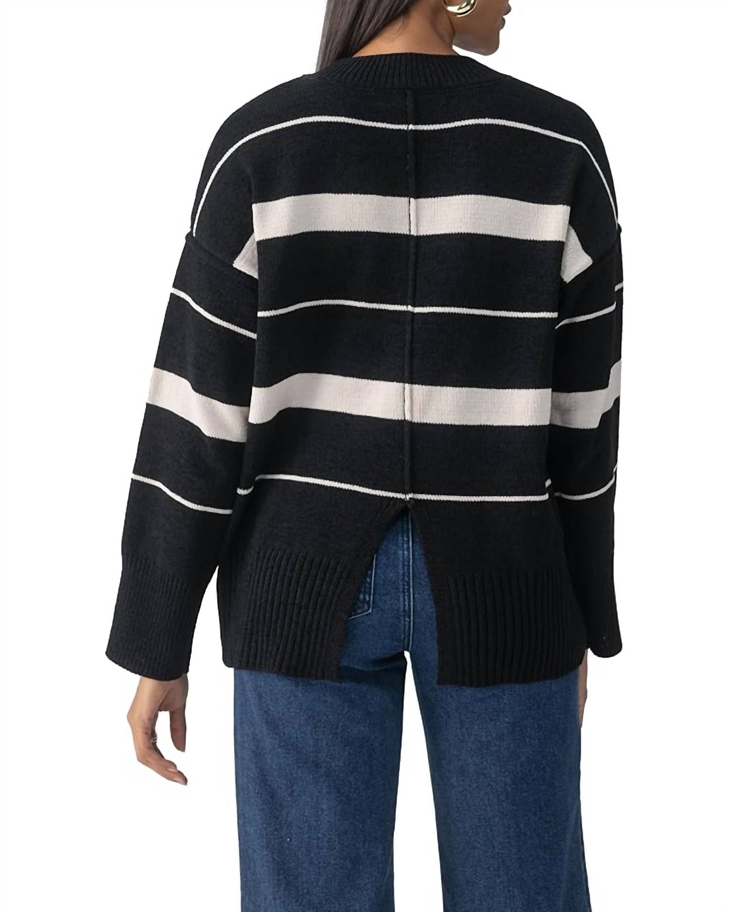 Sanctuary - Modern Stripe Tunic Sweater