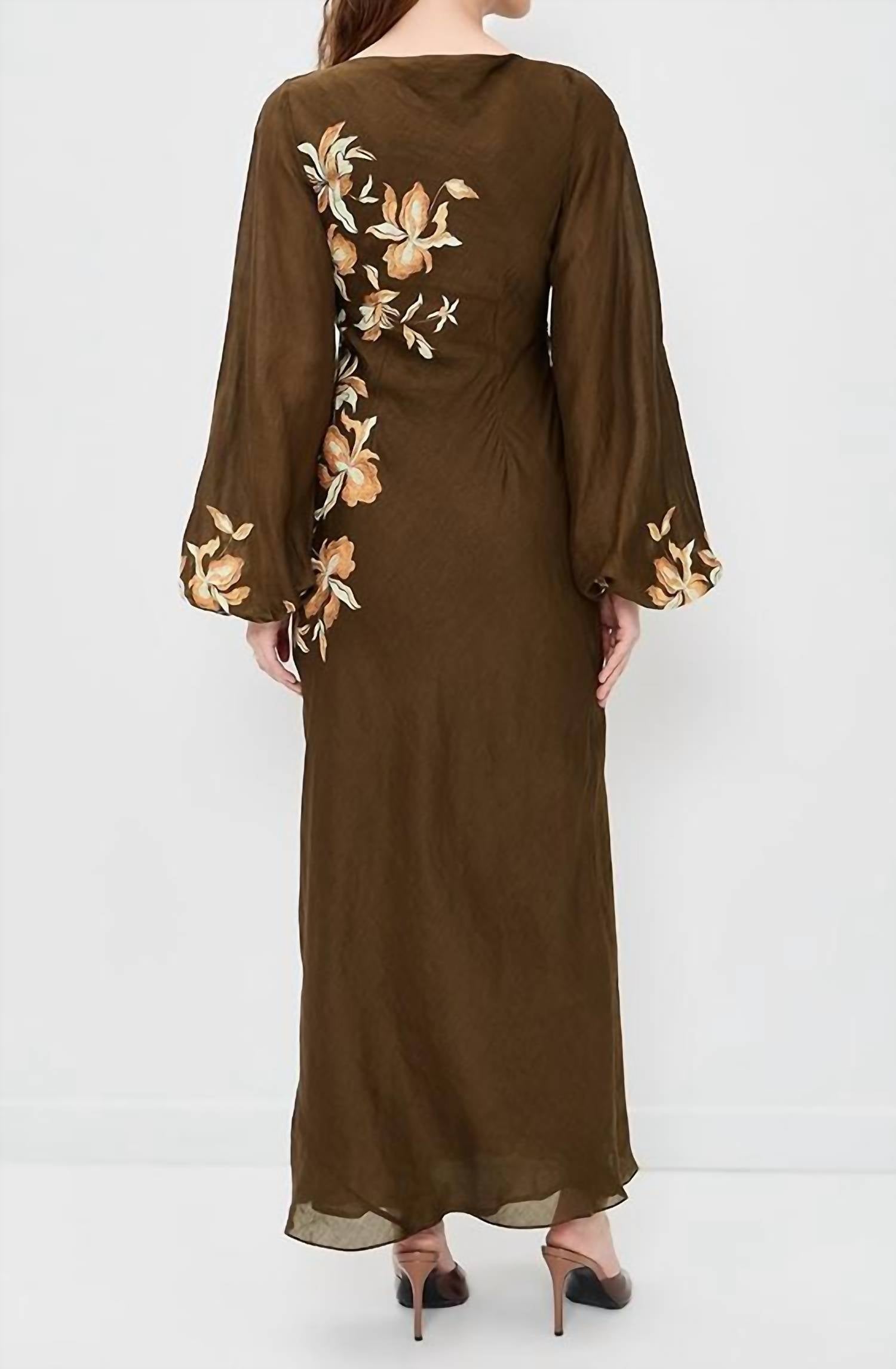 Hemant & Nandita - Boat Neck Long Dress