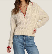 Dylan - Charlotte Cable Button Sweater