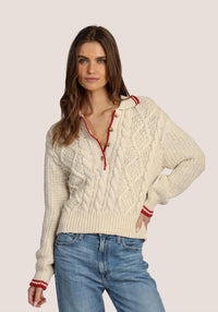 Dylan - Charlotte Cable Button Sweater