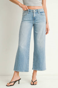 Just Black Denim - Mid Rise Slim Wide Leg Jean