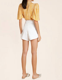 SOLID PLEATED SHORT