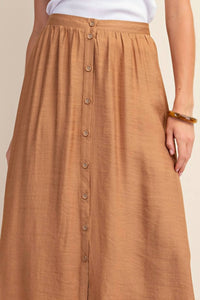 Gigio - Button Down Midi Skirt