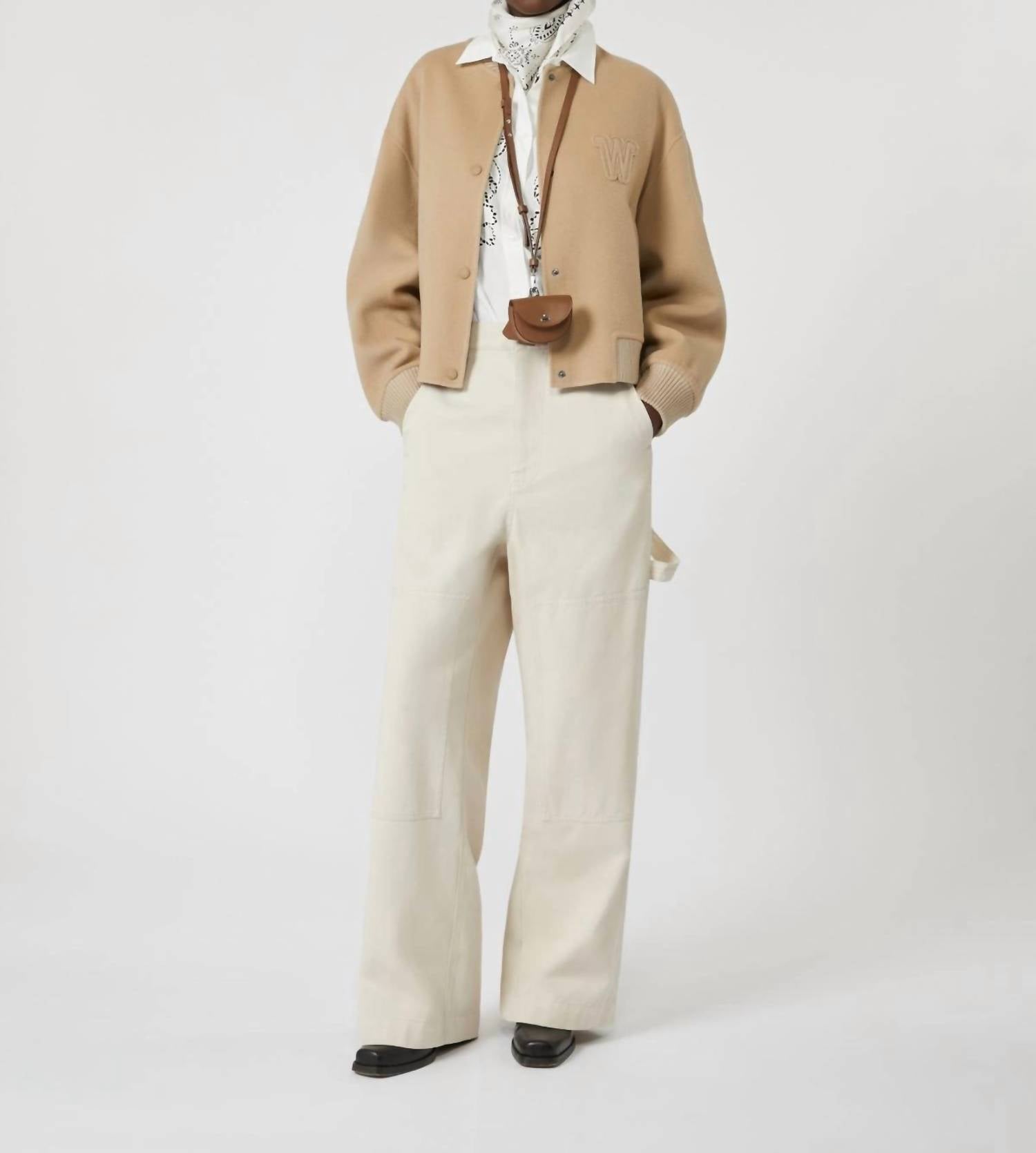 Weekend Max Mara Caronte Wide Leg Pants in ivory - women's pants - view 5