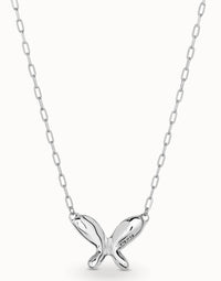 UNOde50 Women's Wings Necklace in silver - women's jewelry - detail view