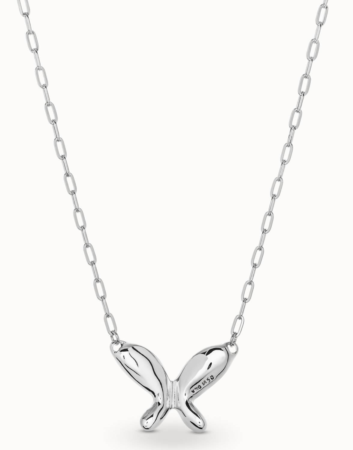 UNOde50 Women's Wings Necklace in silver - women's jewelry - detail view