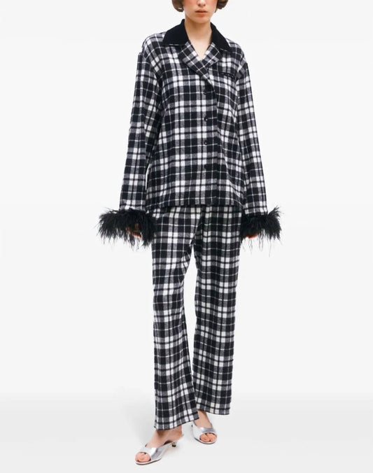 Sleeper - Checked Flannel Pajama Set