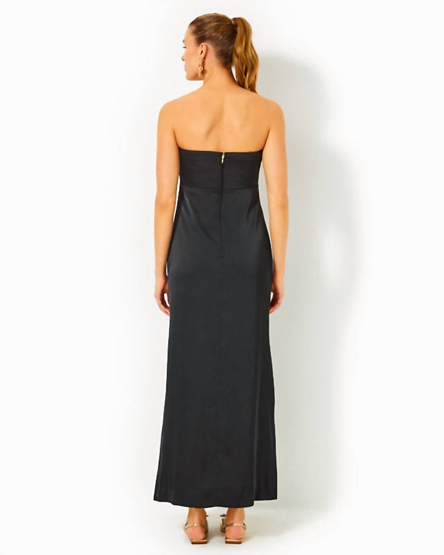 Lilly Pulitzer - Carlynn Satin Maxi Bow Dress