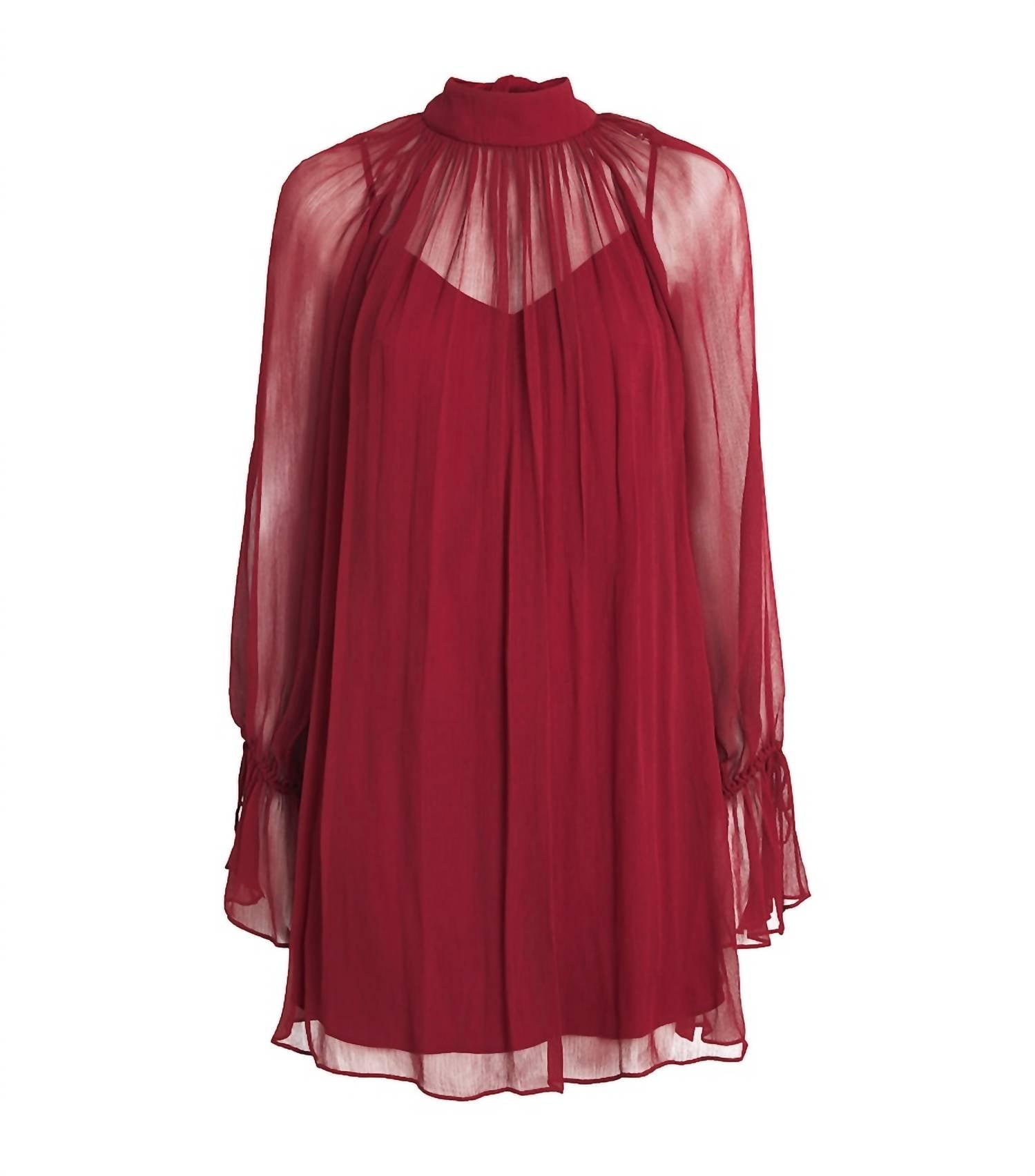 Staud - Chiffon Roux Mini Dress
