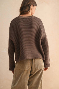 Miou Muse - Textured Knit Sweater