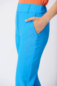 Joseph Ribkoff Stretch Slim-fit Cropped Pant in blue - women's pants - alternate view