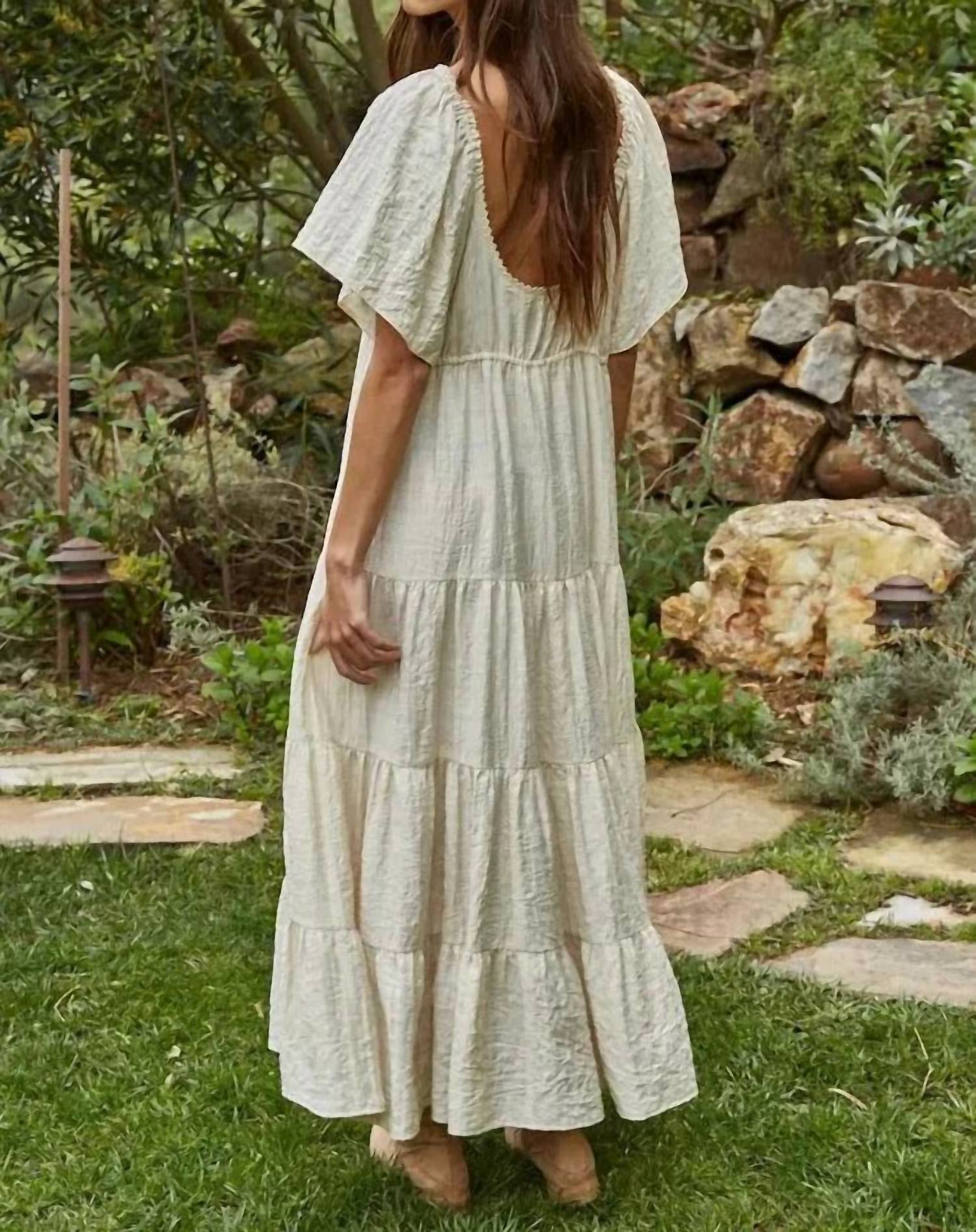 By Together - Sweetheart Tiered Flare Maxi Dress