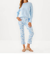 Lilly Pulitzer Annet High Rise Crop Flare Pants in tall tales - women's pants