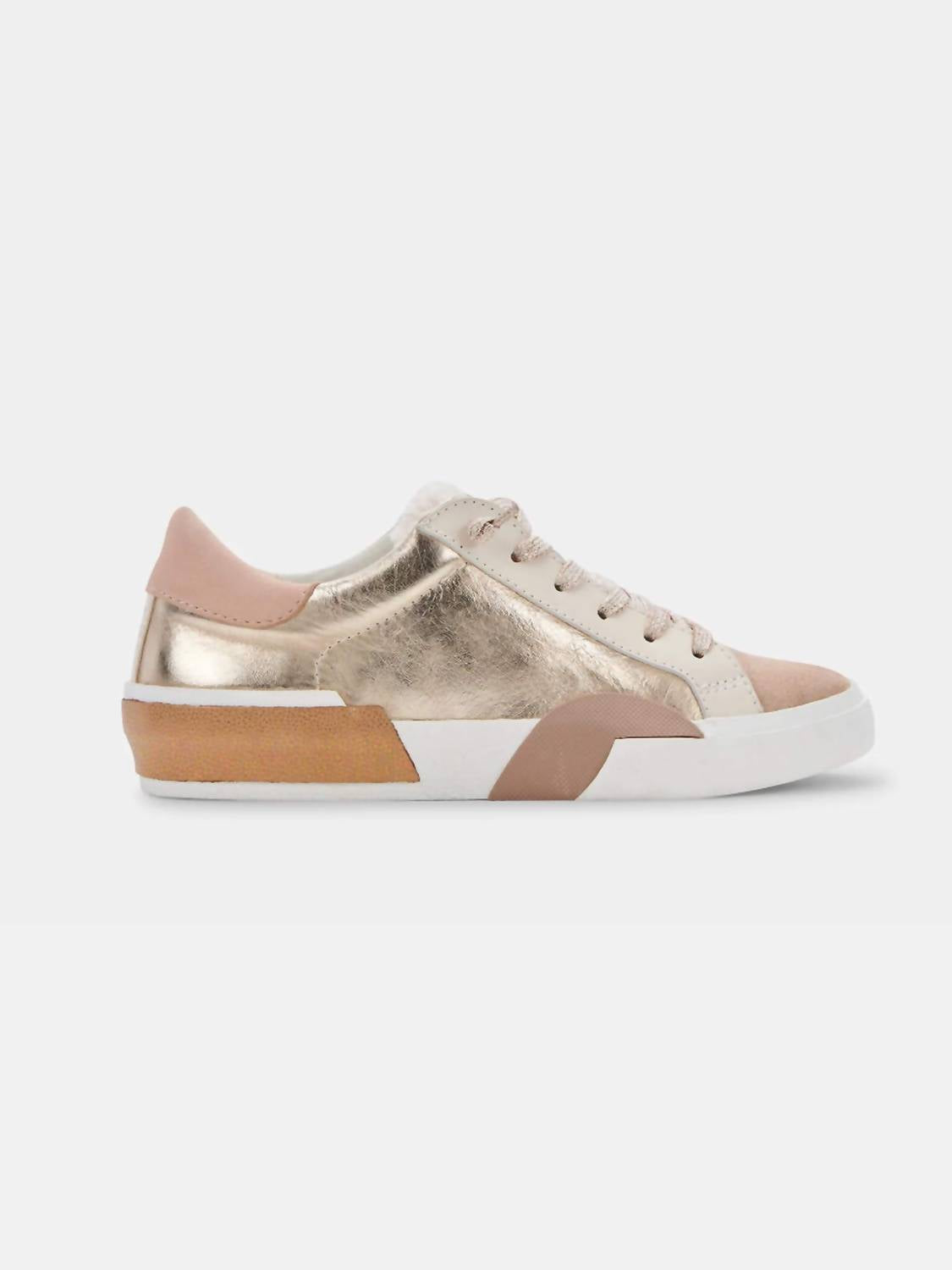 Dolce Vita Women's Zina Plush Sneaker in gold - women's sneaker