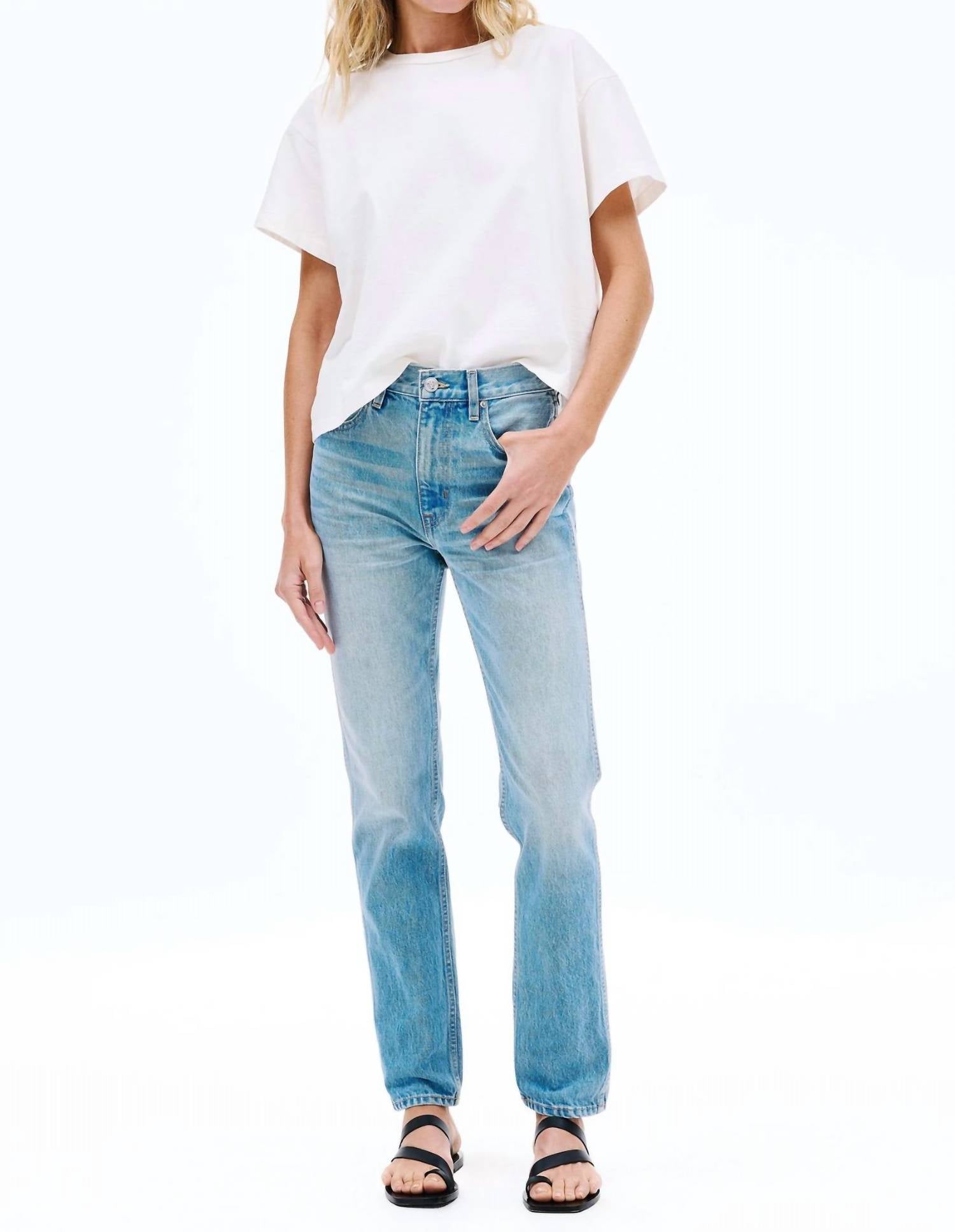 SLVRLAKE Virginia High Rise Slim Fit Jeans in sweet thing - women's jeans