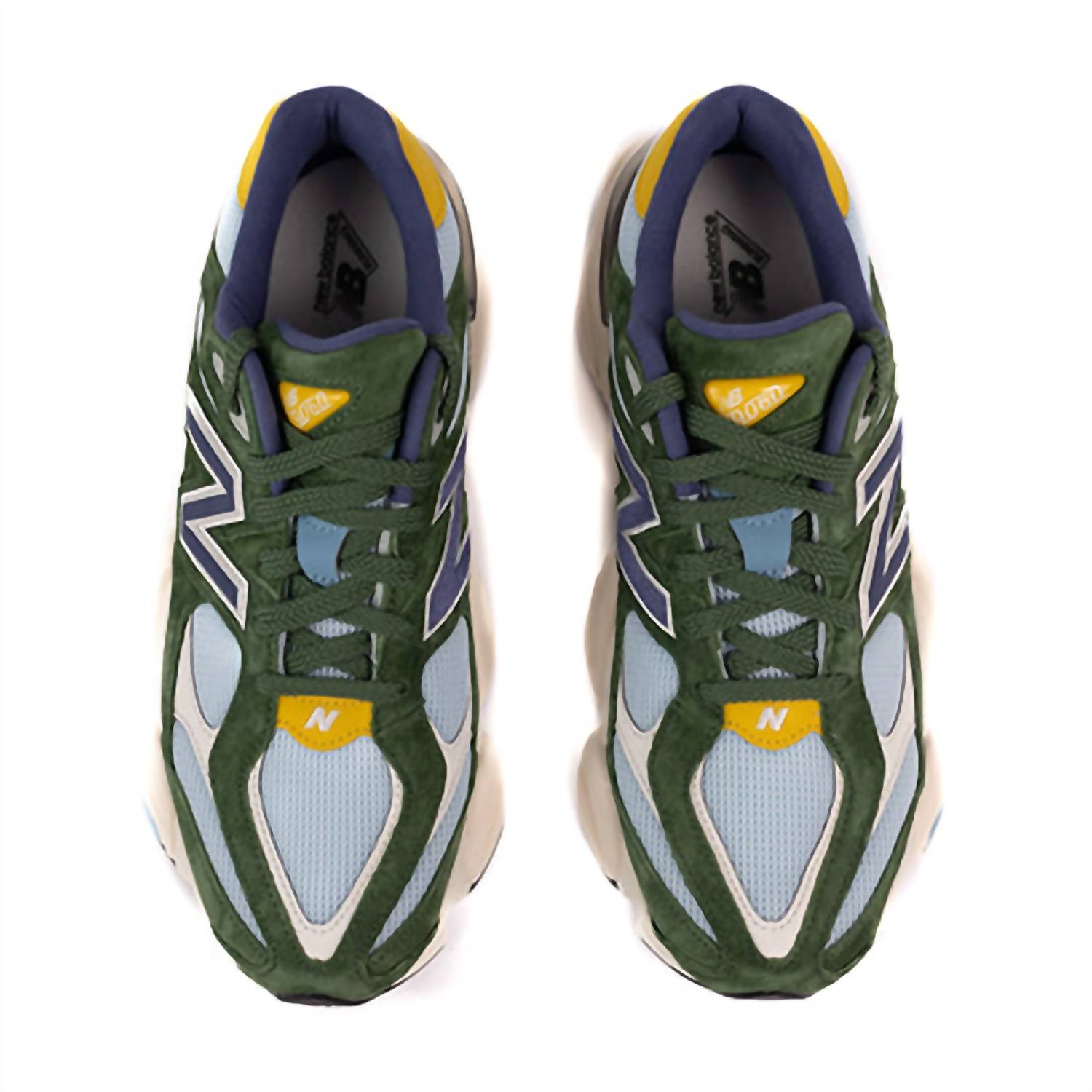 New Balance Men's 9060 Sneakers in green blue - men's sneaker - alternate view