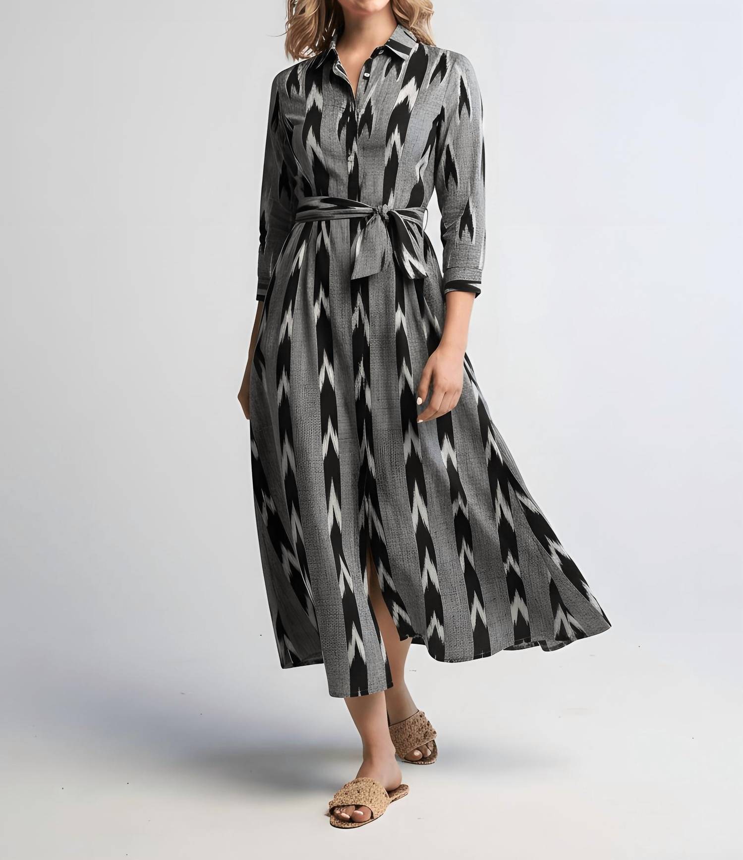 Guadalupe Design - Luciana Ikat Midi Dress