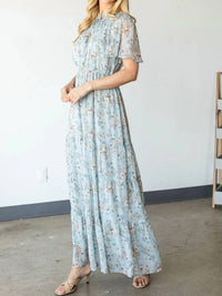 Cy Fashion - Vintage Floral Maxi Dress