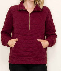 Staccato - Addison Half Zip Quilted Pullover