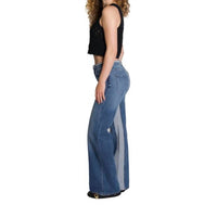 Daily Blue - Virgo Two-tone Wide Leg Jean
