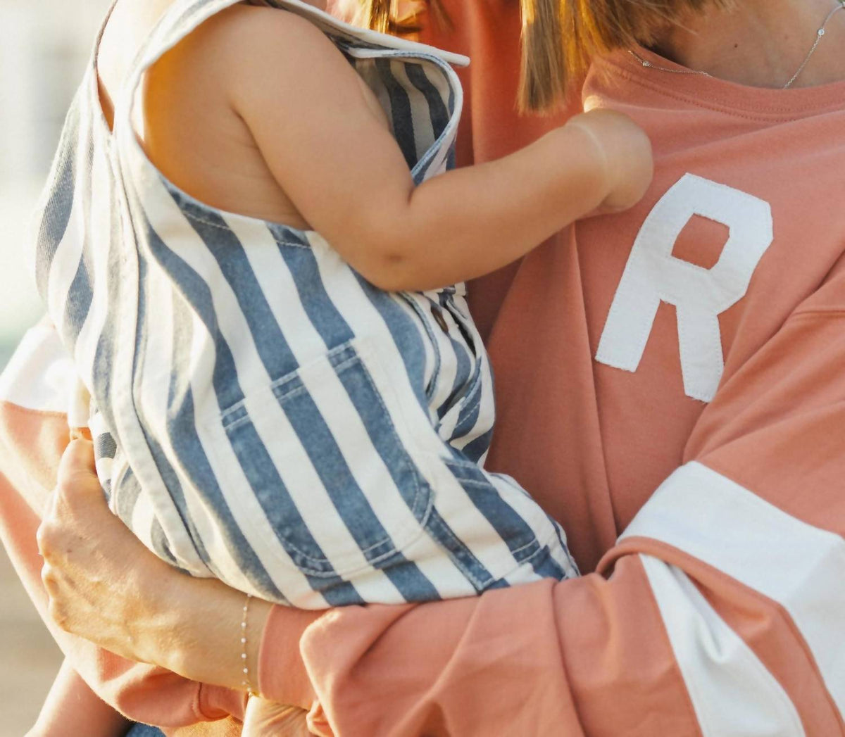 Rylee + Cru - Kid's Denim Stripe Shortalls