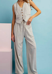 Ee:Some - Classic Pin Stripe Vest