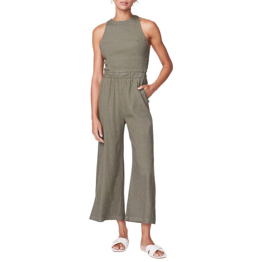 Monrow - LINEN RACER JUMPSUIT