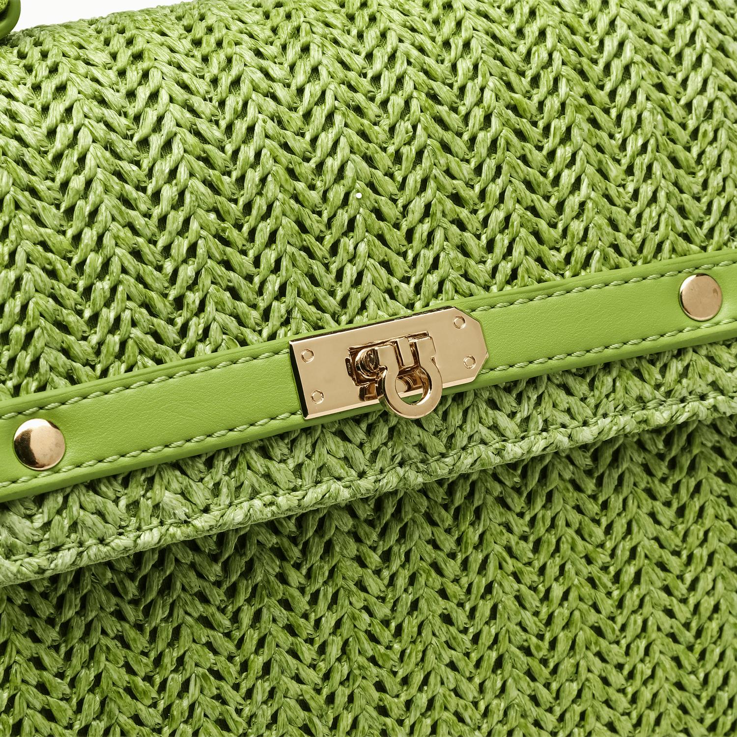 Like Dreams - Women's Neo Pastel Straw Crossbody Bag