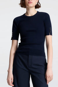 A.L.C. Josie Top in navy - women's t-shirt