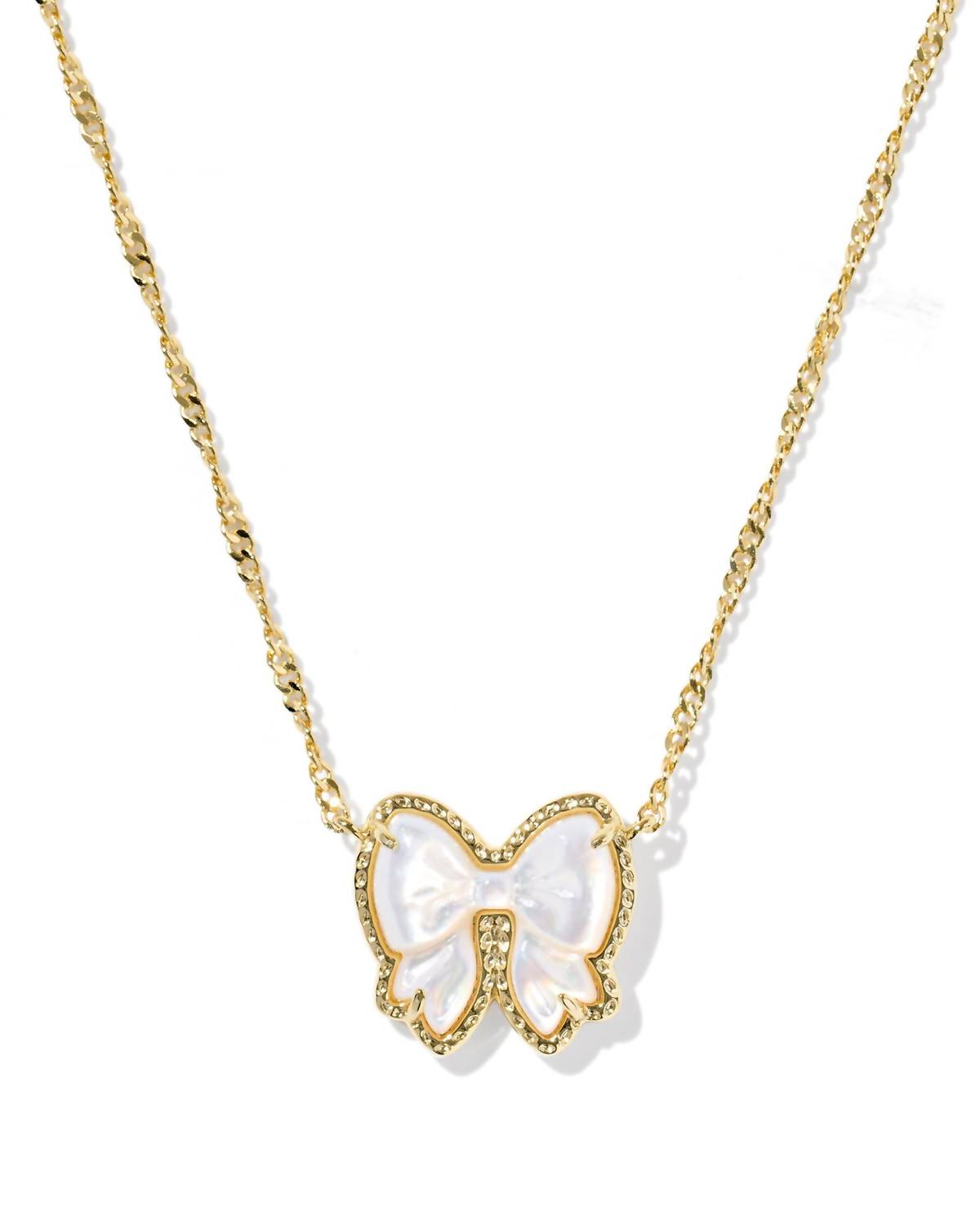Kendra Scott - Women's Haley Bow Short Pendant Necklace