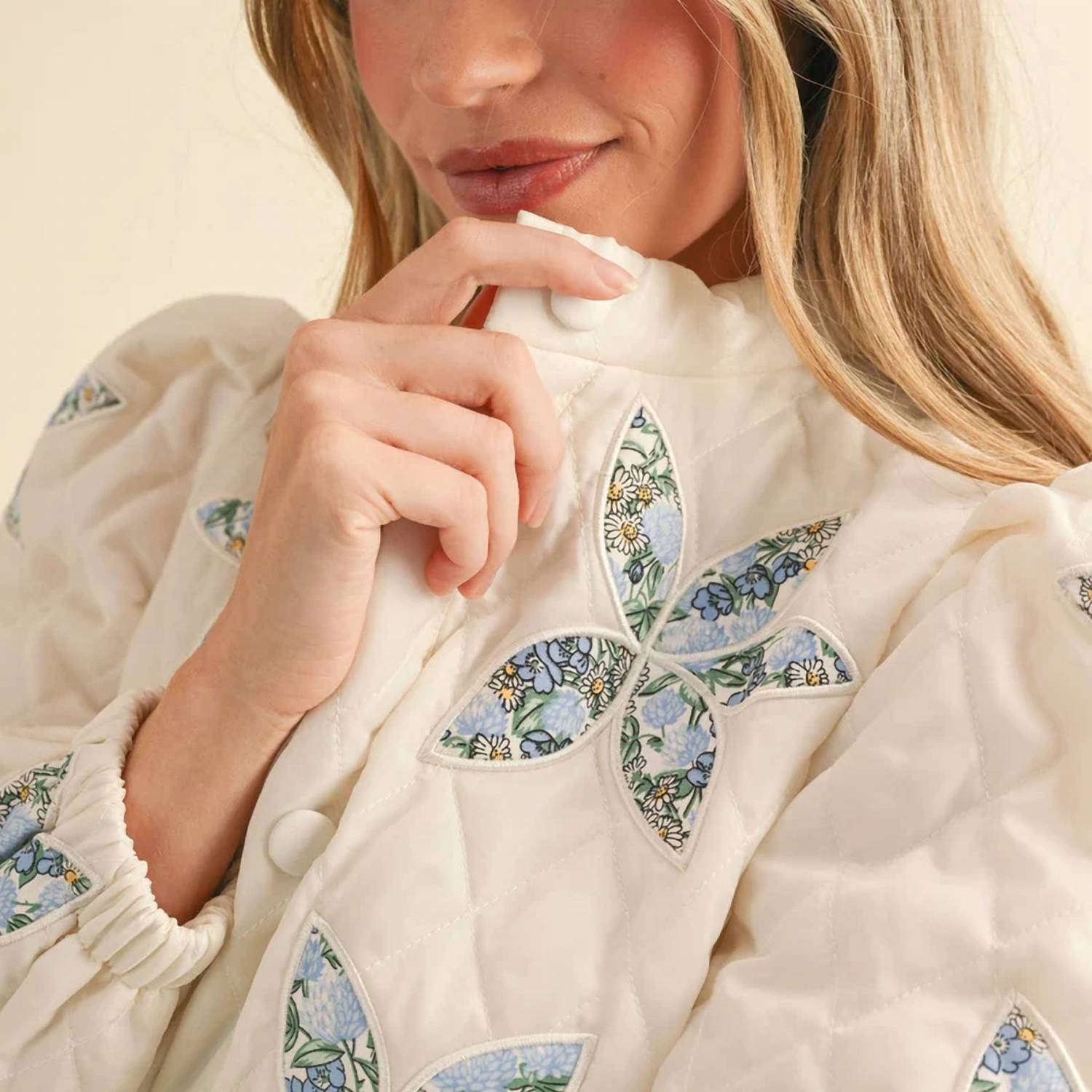 &Merci - Floral Quilted Patchwork Jacket