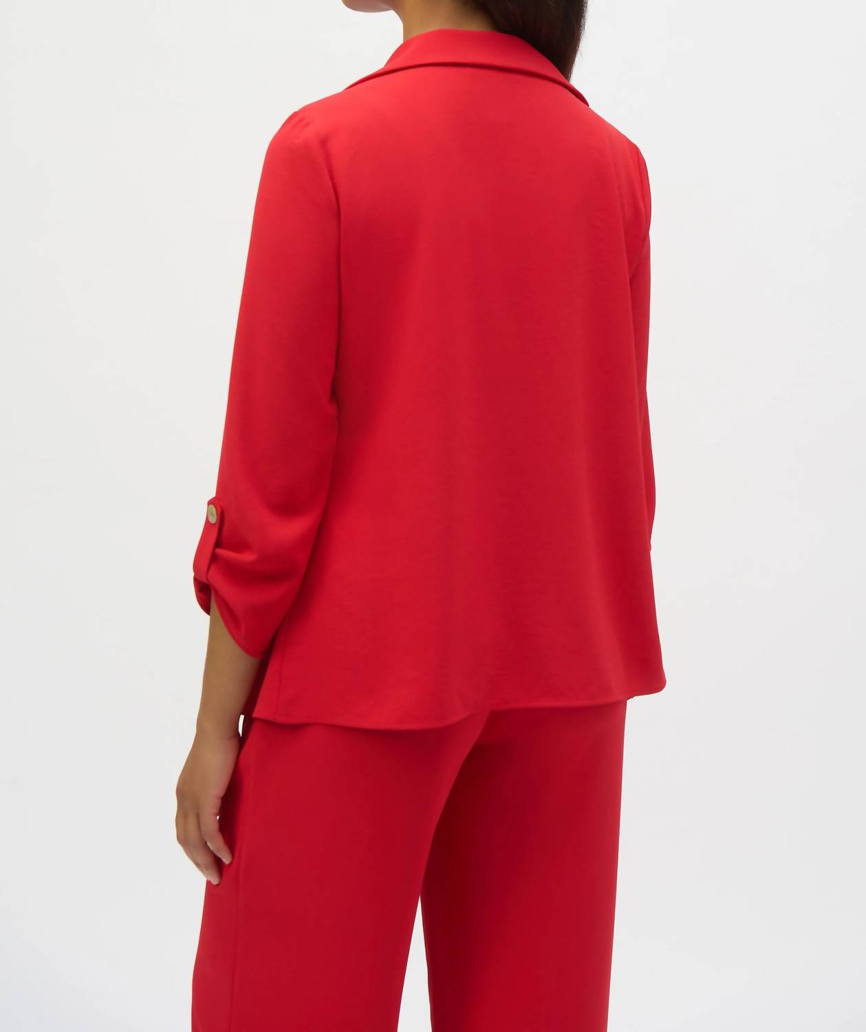 Joseph Ribkoff - Open Front Flared Blazer Jacket