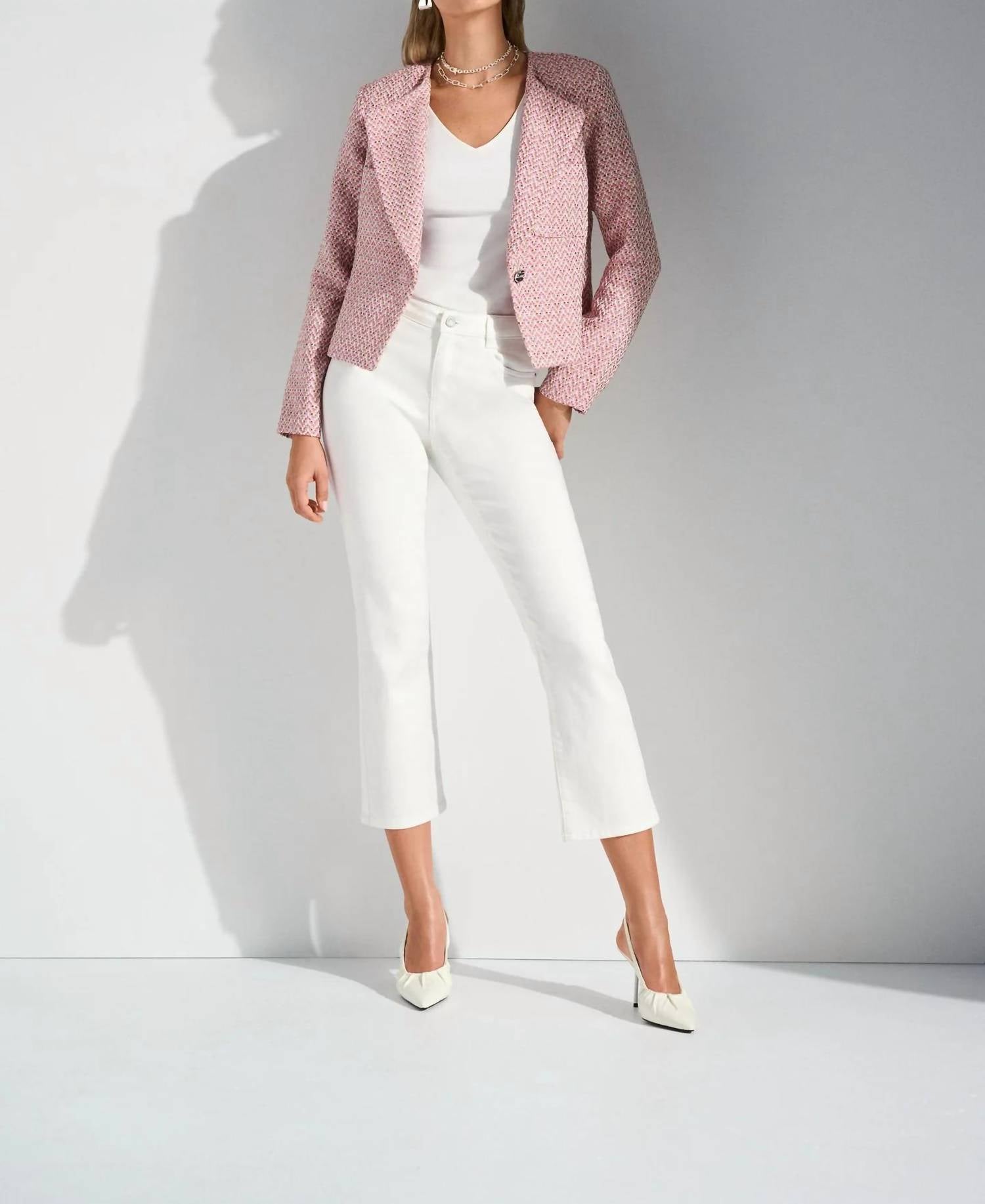 Joseph Ribkoff - Bouclé Woven Boxy Blazer