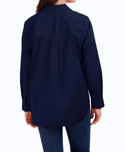 Foxcroft - Boyfriend Stretch No Iron Tunic Top