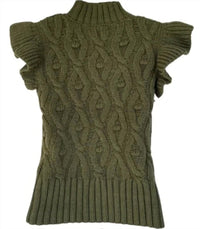 Industry Republic - Flutter Sleeve Cable Knit Sweater