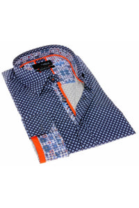 Eight X - Pattern Print Button Down Shirt