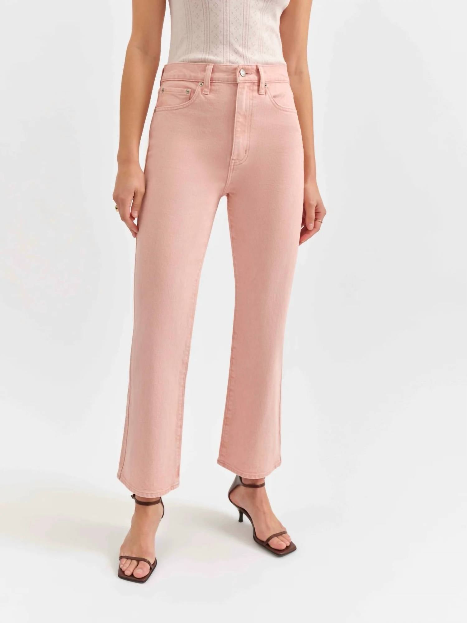 DAZE Soho Ankle Flare Jeans in rosewater - women's jeans - view 4