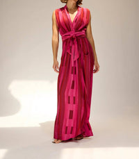 Natalie Martin - Nico Silk Print Sleeveless Maxi Dress